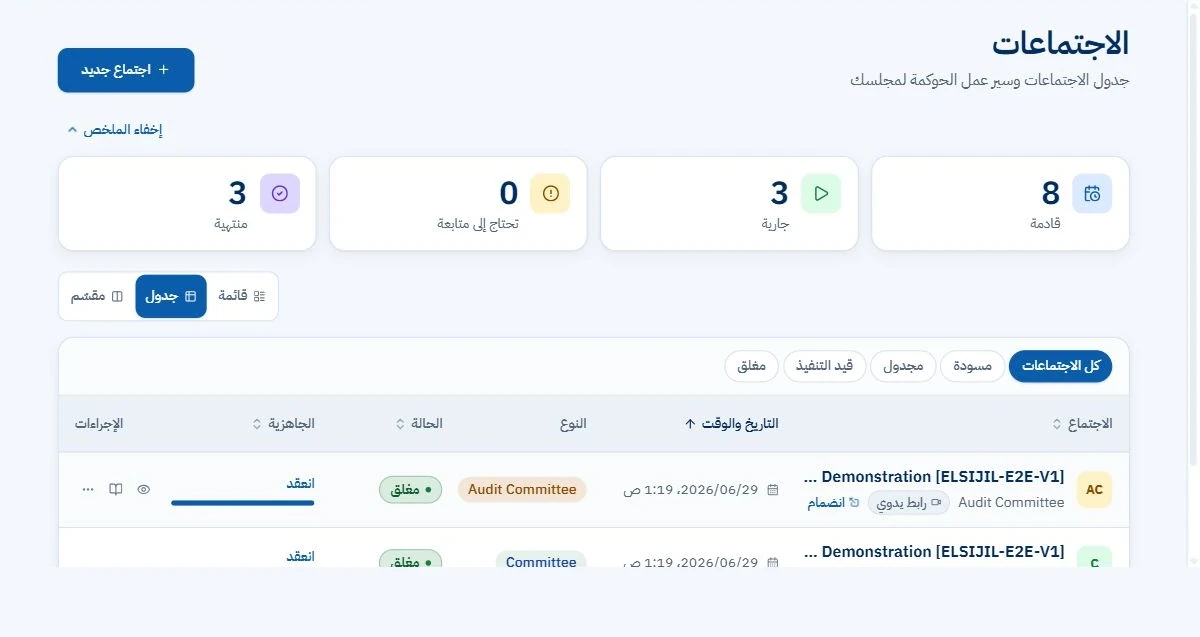 Meeting Registry